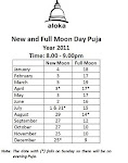 New Moon and Full Moon Days