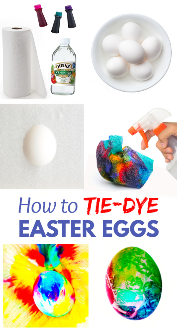 Tie-dye Easter eggs using food coloring and paper towels!  This decorating idea is great for kids of all ages, and the Easter eggs produced are absolutely stunning!  #tiedye #tiedyeeastereggs #tiedyeeggs #tiedyeeastereggsusingpapertowels #eastereggsdecorating #eastereggdecoratingfortoddlers #eastereggdyeideas #eastereggdecoratingforkids #eastereggsdiy #growingajeweledrose
