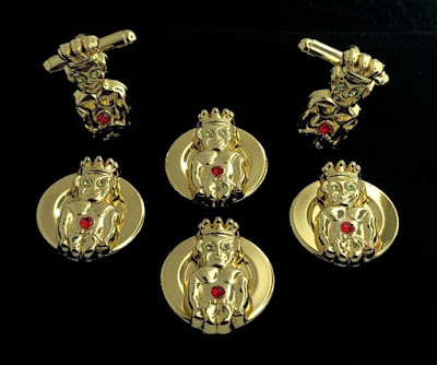 Royal Order of Jesters Button Covers Cuff Links