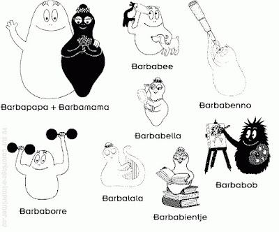 Barbapapa desenhos para colorir e imprimir