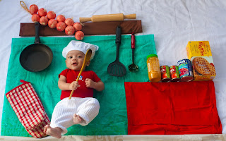 Cute Little Baby Chef HD Wallpaper