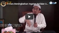 4 Cara Meningkatkan Hafalan Ustadz Adi Hidayat, Lc, MA