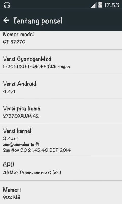 Install [ROM][CM11] CyanogenMod11 Kitkat Galaxy ace3 (Gt-s7270/7272) FIX BUG