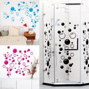 AD DIY Wall Art Kids Bathroom Washroom Shower Tile Removable Decor Home Decal Mural Decorative Stickers Sticker Bubbles US $2.44 78 sold4.9 Free Shipping