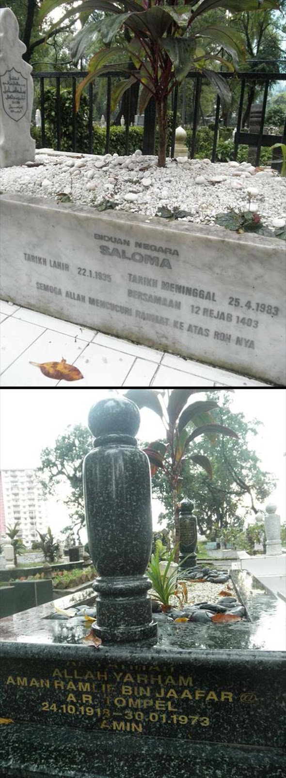 Pusara P Ramlee , Saloma Dan AR Tompel Musnah Ditimpa ...