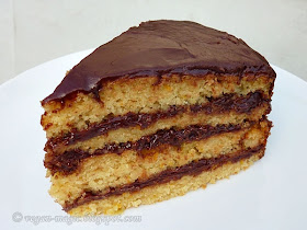 Orange Cake with Chocolate Ganache