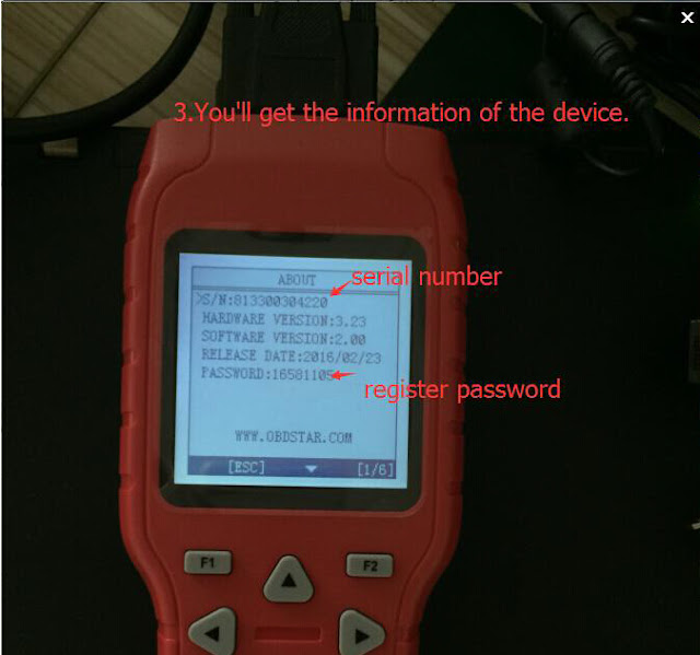 Check the device information