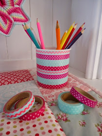 Washi Tape Pen Pot : Dinki Dots