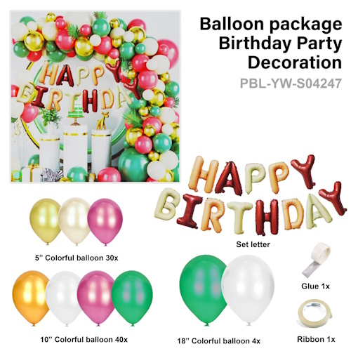 Paket Set HAPPY BIRTHDAY (PBL-YW-S04247)