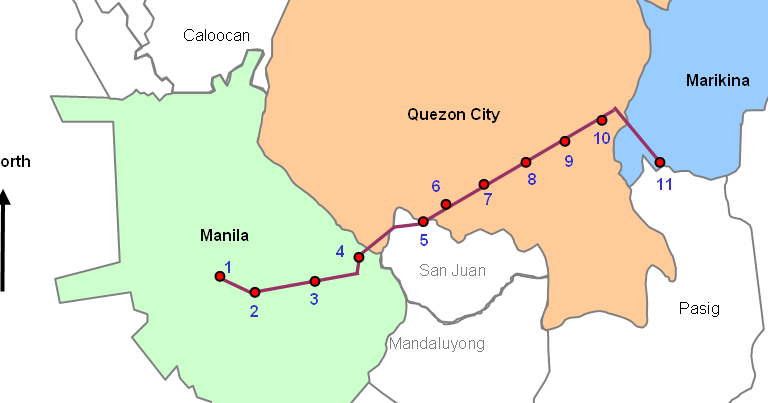 The Light Rail Transit Line 2 Lrt 2 Directions Routes Maps Shortcuts In Metro Manila
