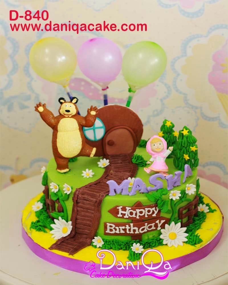 Kumpulan Gambar Kue Ulang Tahun Dengan Tema Masha And The Bear