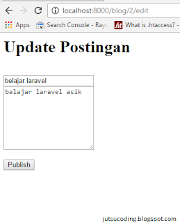 update data dengan eloquent