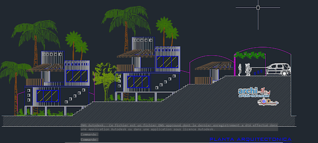 Recreation center in AutoCAD 