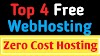 Top 4 Best Free WebHosting Websites | Zero Cost Hosting | Unlimited Space