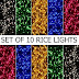 Rice Lights Serial Bulbs (Ladi) Decoration Lighting for Diwali Christmas,(4-5 Mtrs)(Pack of 10)