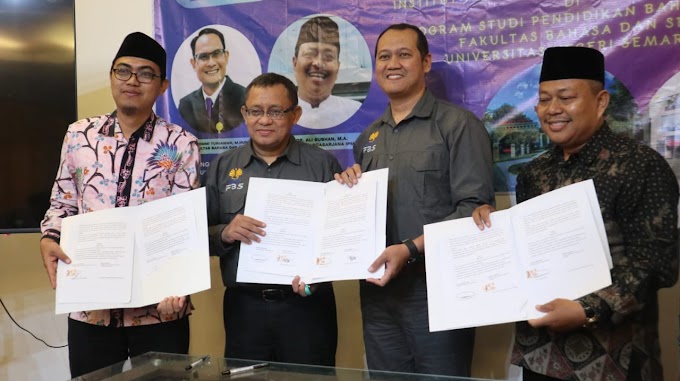 MoA Fakultas Tarbiyah Prodi PBA IPMAFA dengan Fakultas Bahasa dan Seni Prodi PBA UNNES Terjalin
