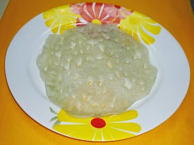 cucumber dosa in a serving plate