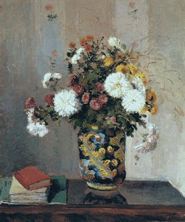 Chrysanthemums in a Chinese Vase