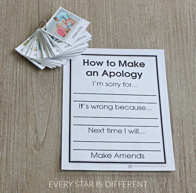 How to Make an Apology Chart & Cards