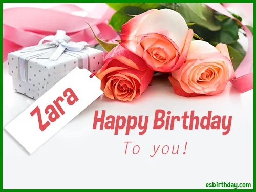 Zara Happy birthday