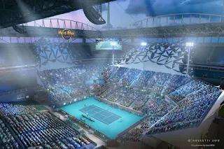 Miami Open Tennis court map