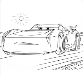 cars 3 colouring pages