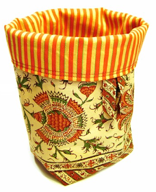 fabric bucket from Italy