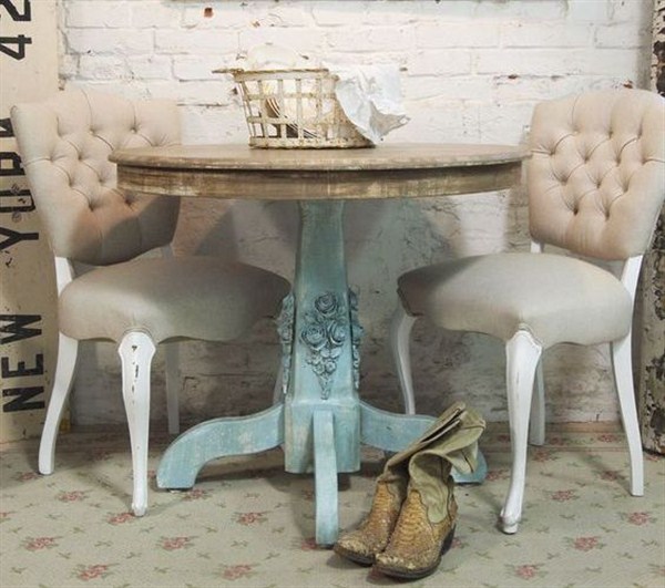 shabby chic dining table and chairs