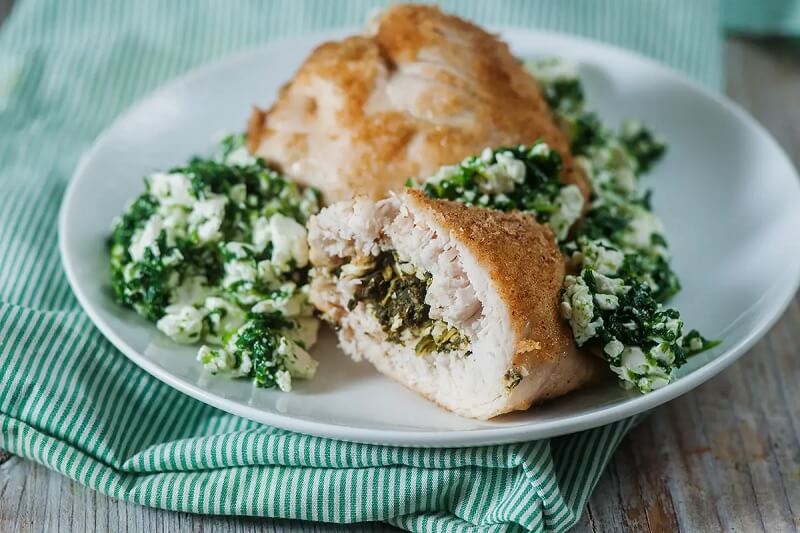 Spinach and Feta Stuffed Chicken Breast