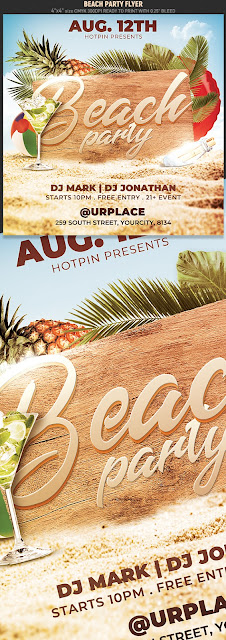  Beach Party Flyer Template