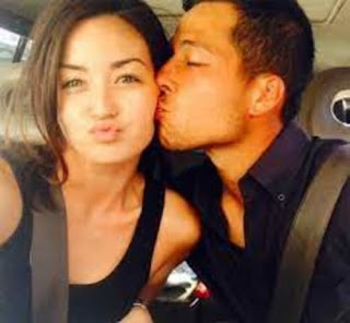 Xander Schauffele Kissing His Girlfriend Maya Lowe