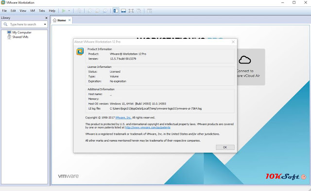 VMware Workstation Pro 12.5.7 Offline Installer Free Download