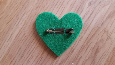 St. Patrick's heart brooches