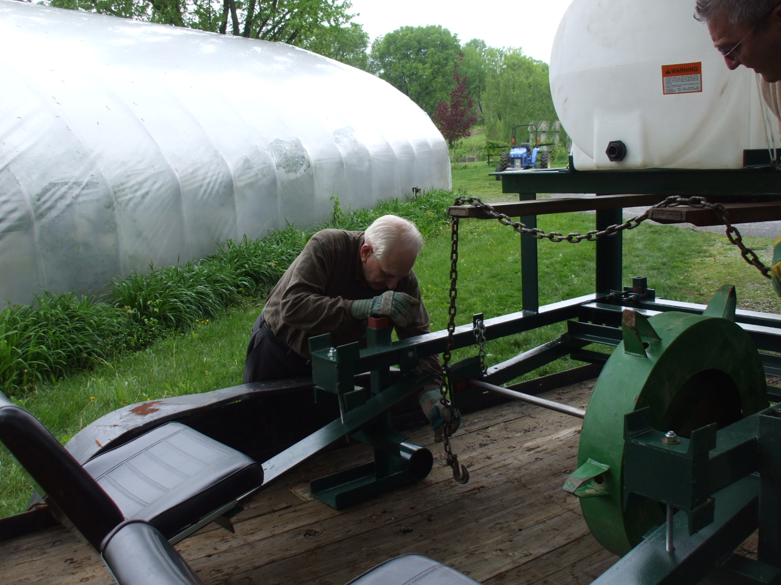 Notes from the Farm: Homemade waterwheel transplanter