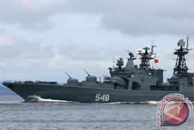 Kapal perang Rusia uji kemampuan pertahanan peluru kendali