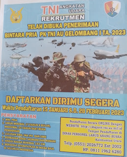 Lowongan Kerja Rekrutmen TNI AU