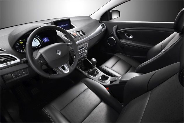 The Megane Coupe is equipped with eight airbags as well as the driving 