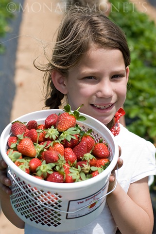 Brooke with strawberries blog