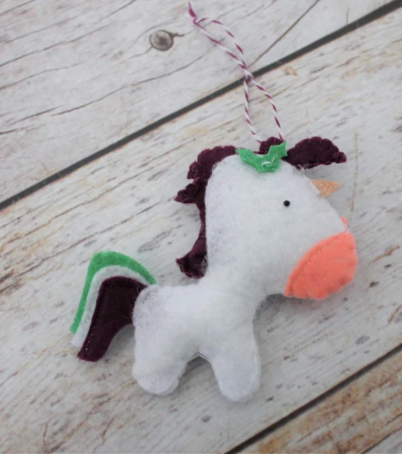 diy unicorn ornament