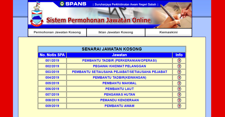 Jawatan Kosong Terkini di Kerajaan Negeri Sabah - JOBCARI.COM 