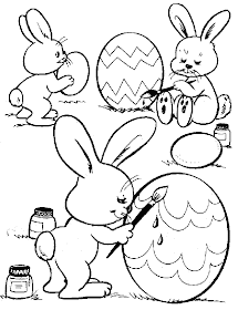Easter Bunny Coloring Pages 