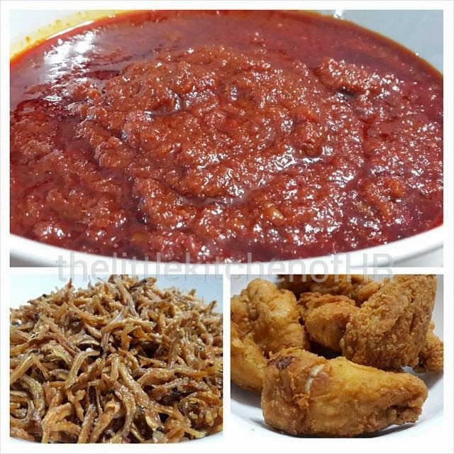 Cara buat sambal nasi lemak