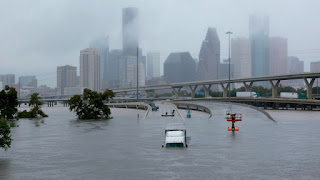A Houston Interstate after Hurricane Harvey in August. (Credit: Richard Carson/Reuters) Click to Enlarge.