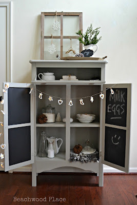  vintage farmhouse cupboard makeover