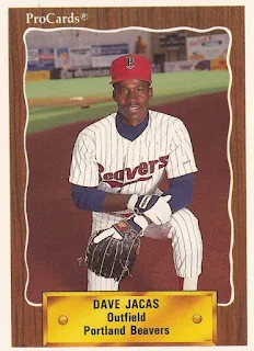 Dave Jacas 1990 Portland Beavers card