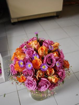 Purple Orange Wedding