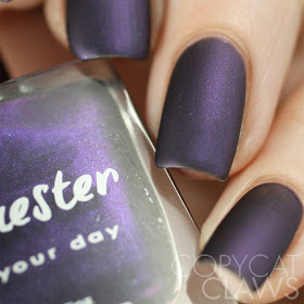 Lacquester Dark Days Violetta Swatch Matte