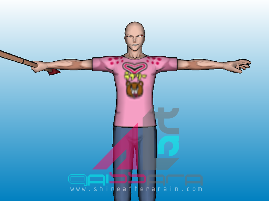 Ikkaku Madarame Everyday Clothes 3D Model