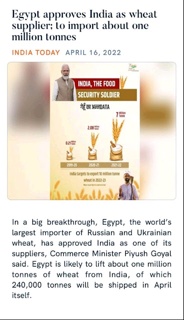 Modi performance on Exports