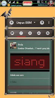 BBM MOD Black Dragon Style Extra All v3.1.0.13 APK Terbaru 2016 Anti Lemot